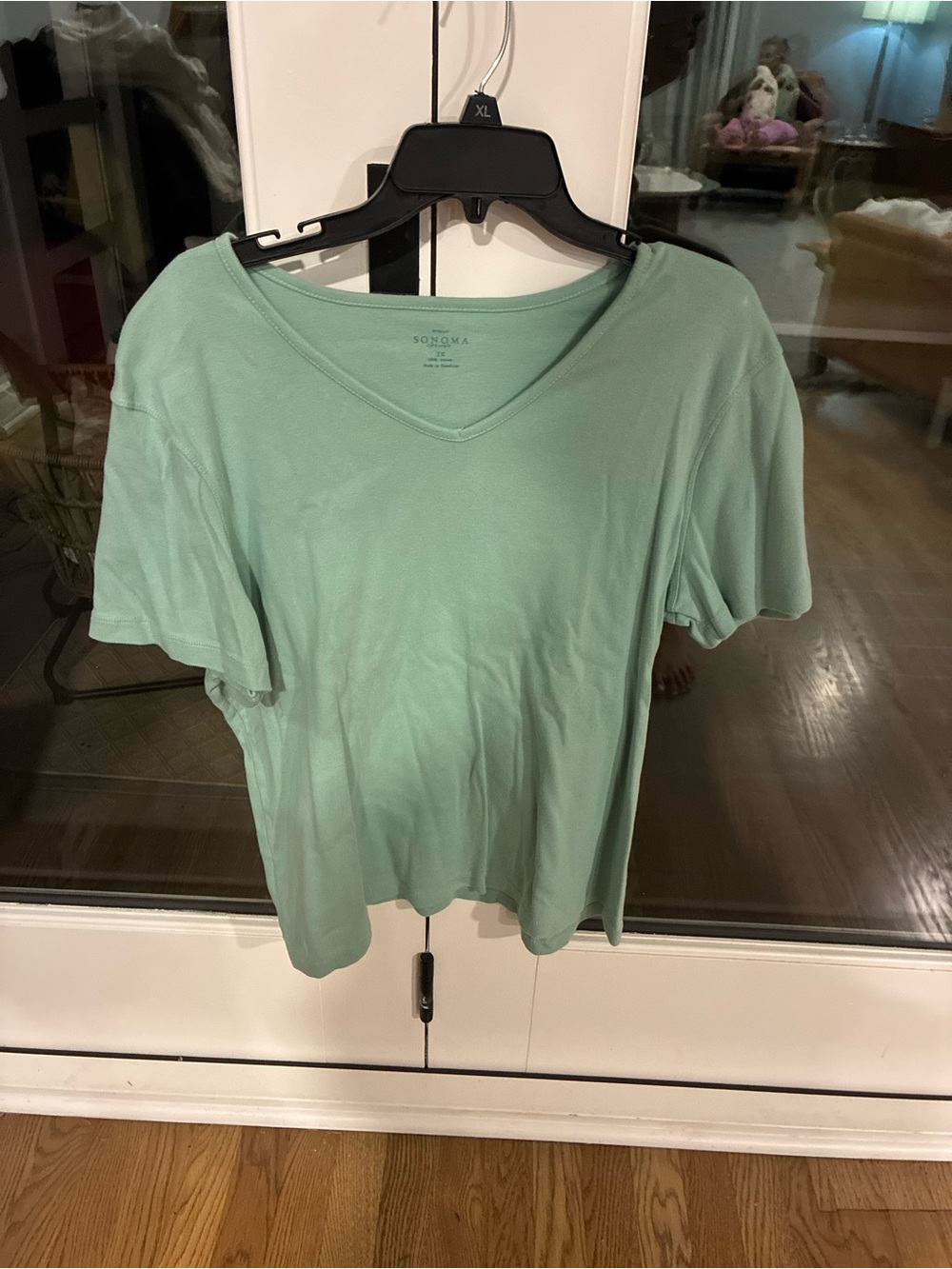 Plus size Sonoma Lightweight V-Neck Tee - Mint Green